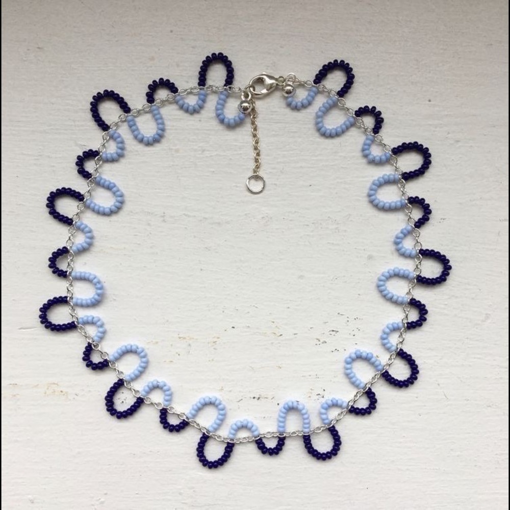 Custom wavy necklace